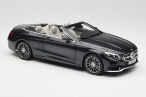 Mercedes S-Class Cabriolet A217 Magnetite Zwart Metallic Norev 1:18 B66960354 Metaal — afbeelding 6 van 8