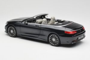 Mercedes S-Class Cabriolet A217 Magnetite Zwart Metallic Norev 1:18 B66960354 Metaal — afbeelding 7 van 8