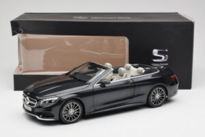 Mercedes S-Class Cabriolet A217 Magnetite Zwart Metallic Norev 1:18 B66960354 Metaal — afbeelding 8 van 8