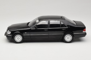 Mercedes S-Class W140 S600 Obsidian Black Metallic Norev 1:18 183045 Metaal — afbeelding 4 van 8