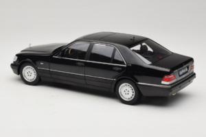 Mercedes S-Class W140 S600 Obsidian Black Metallic Norev 1:18 183045 Metaal — afbeelding 7 van 8