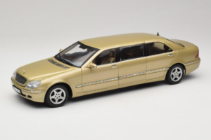 Mercedes S-Class W220 Pullman Gold Metallic Sun Star 1:18 4113 Metaal