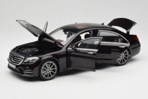 Mercedes S-Class W222 AMG Line Ruby Zwart Metallic Norev 1:18 183483 Metaal — afbeelding 2 van 8