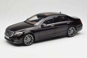 Mercedes S-Class W222 AMG Line Ruby Zwart Metallic Norev 1:18 183483 Metaal