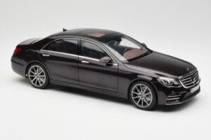 Mercedes S-Class W222 AMG Line Ruby Zwart Metallic Norev 1:18 183483 Metaal — afbeelding 6 van 8