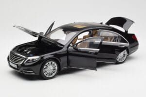 Mercedes S-Class W222 Zwart Metallic Norev 1:18 183480 Metaal — afbeelding 2 van 8