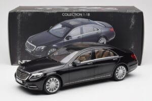 Mercedes S-Class W222 Zwart Metallic Norev 1:18 183480 Metaal — afbeelding 8 van 8