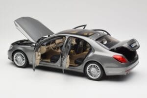 Mercedes S-Class W222 Grey Metallic Norev 1:18 183481 Metaal — afbeelding 5 van 8