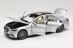 Mercedes S-Class W223 AMG Line Brilliant Silver Norev 1:18 183805 Metaal — afbeelding 2 van 8