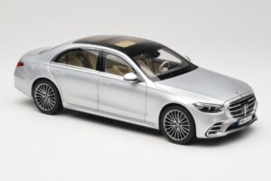 Mercedes S-Class W223 AMG Line Brilliant Silver Norev 1:18 183805 Metaal — afbeelding 6 van 8