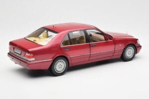 Mercedes S500 W140 Rood Metallic Norev 1:18 183579 Metaal — afbeelding 3 van 8