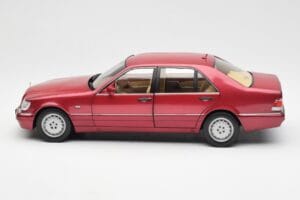 Mercedes S500 W140 Rood Metallic Norev 1:18 183579 Metaal — afbeelding 4 van 8