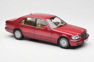Mercedes S500 W140 Rood Metallic Norev 1:18 183579 Metaal — afbeelding 6 van 8