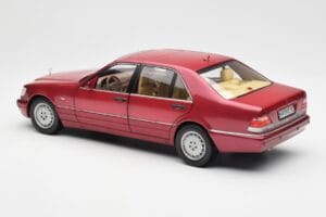 Mercedes S500 W140 Rood Metallic Norev 1:18 183579 Metaal — afbeelding 7 van 8