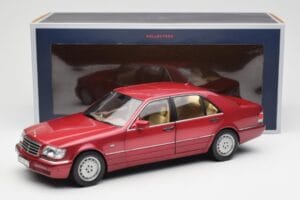 Mercedes S500 W140 Rood Metallic Norev 1:18 183579 Metaal — afbeelding 8 van 8