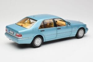 Mercedes S500 W140 Turquoise Metallic Norev 1:18 183561 Metaal — afbeelding 3 van 8