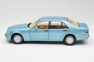 Mercedes S500 W140 Turquoise Metallic Norev 1:18 183561 Metaal — afbeelding 4 van 8