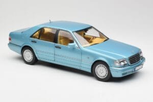 Mercedes S500 W140 Turquoise Metallic Norev 1:18 183561 Metaal — afbeelding 6 van 8