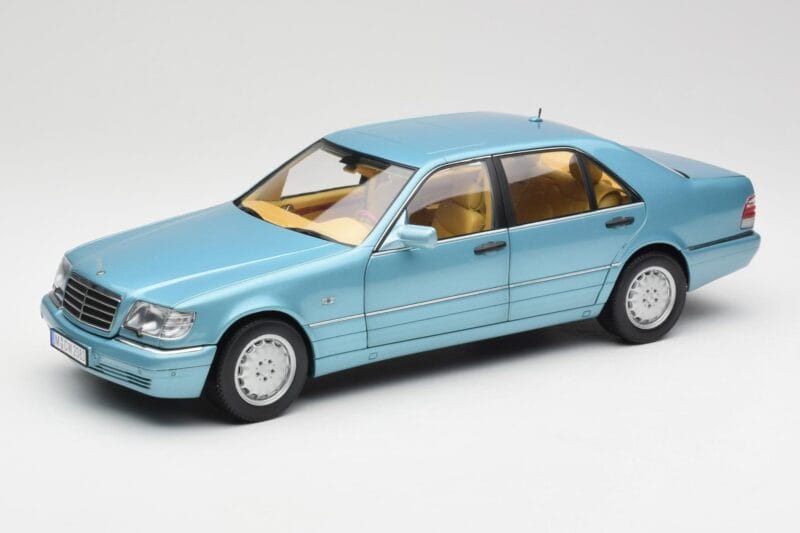 Mercedes S500 W140 Turquoise Metallic Norev 1:18 183561 Metaal