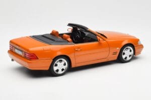 Mercedes SL 500 R129 Oranje Metallic Norev 1:18 183752 Metaal — afbeelding 3 van 8