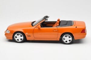 Mercedes SL 500 R129 Oranje Metallic Norev 1:18 183752 Metaal — afbeelding 4 van 8