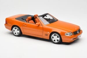 Mercedes SL 500 R129 Oranje Metallic Norev 1:18 183752 Metaal — afbeelding 6 van 8