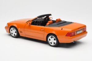 Mercedes SL 500 R129 Oranje Metallic Norev 1:18 183752 Metaal — afbeelding 7 van 8
