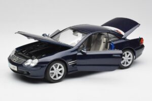 Mercedes SL 500 R230 Blauw Maisto 1:18 B66962126 Metaal — afbeelding 2 van 8