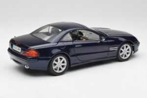Mercedes SL 500 R230 Blauw Maisto 1:18 B66962126 Metaal — afbeelding 3 van 8