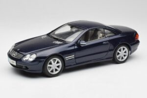 Mercedes SL 500 R230 Blauw Maisto 1:18 B66962126 Metaal