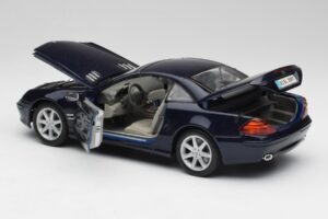 Mercedes SL 500 R230 Blauw Maisto 1:18 B66962126 Metaal — afbeelding 5 van 8