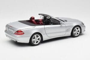 Mercedes SL 500 R230 Cabriolet Iridium Zilver Minichamps 1:18 B66962388 Metaal — afbeelding 3 van 8