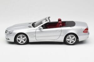 Mercedes SL 500 R230 Cabriolet Iridium Zilver Minichamps 1:18 B66962388 Metaal — afbeelding 4 van 8
