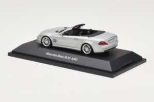 Mercedes SL 55 AMG R230 Zilver Minichamps 1:43 B66962347 Metaal — afbeelding 3 van 4