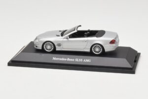 Mercedes SL 55 AMG R230 Zilver Minichamps 1:43 B66962347 Metaal