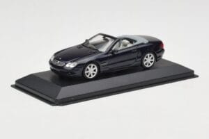 Mercedes SL500 R129 Dark Blue Metallic Minichamps 1:43 SL001 Metaal — afbeelding 2 van 4