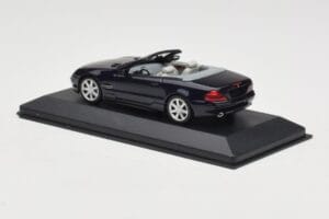 Mercedes SL500 R129 Dark Blue Metallic Minichamps 1:43 SL001 Metaal — afbeelding 3 van 4