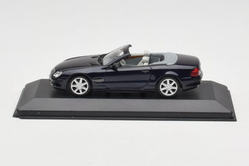 Mercedes SL500 R129 Dark Blue Metallic Minichamps 1:43 SL001 Metaal