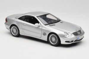 Mercedes SL55 AMG R230 Zilver Maisto 1:18 36894 Metaal — afbeelding 6 van 8
