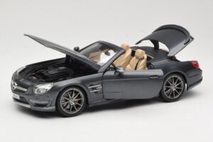 Mercedes SL65 AMG Black Series R230 Matte Black Maisto 1:18 36198 Metaal — afbeelding 2 van 8