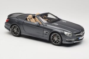 Mercedes SL65 AMG Black Series R230 Matte Black Maisto 1:18 36198 Metaal — afbeelding 6 van 8