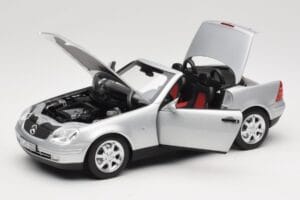 Mercedes SLK R170 Brilliant Silver Norev 1:18 183020 Metaal — afbeelding 2 van 9
