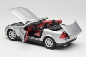 Mercedes SLK R170 Roadster Zilver Maisto 1:18 31674 Metaal — afbeelding 7 van 9