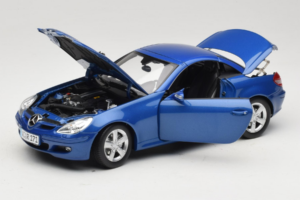 Mercedes SLK R171 Blue Metallic Minichamps 1:18 100033131 Metaal — afbeelding 3 van 11