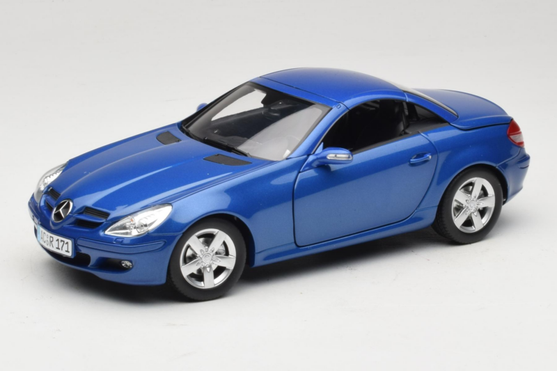 Mercedes SLK R171 Blue Metallic Minichamps 1:18 100033131 Metaal
