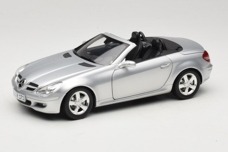 Mercedes SLK R171 Zilver Minichamps 1:18 B66962318 Metaal