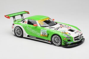 Mercedes AMG SLS C197 GT3 MS Racing #22 V. Sigacev / C. Stoll ADAC GT Masters 2011 Minichamps 1:18 151113102 Metaal — afbeelding 4 van 6