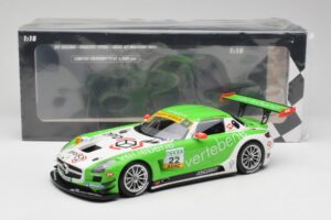 Mercedes AMG SLS C197 GT3 MS Racing #22 V. Sigacev / C. Stoll ADAC GT Masters 2011 Minichamps 1:18 151113102 Metaal — afbeelding 6 van 6