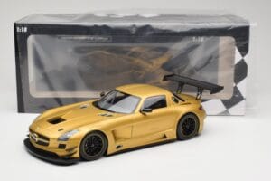 Mercedes AMG SLS C197 GT3 Street Goud Minichamps 1:18 151113106 Metaal — afbeelding 6 van 6