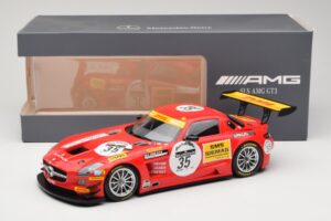 Mercedes SLS AMG GT3 #35 T. Heyer / T. Jager 24 Hours of Spa 2011 Minichamps 1:18 B66960196 Metaal — afbeelding 6 van 6